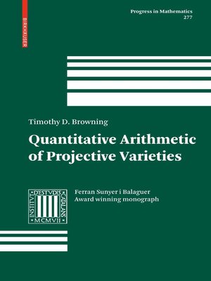 cover image of Quantitative Arithmetic of Projective Varieties